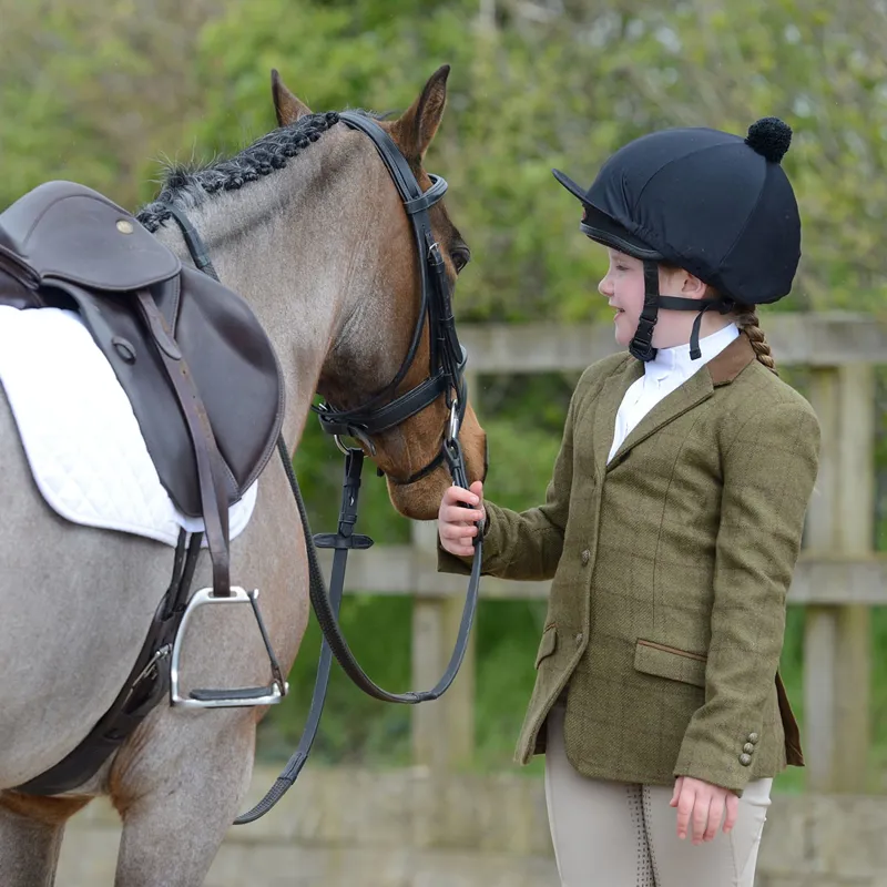 Dublin Albany Junior Tweed Show Jacket - Brown-2