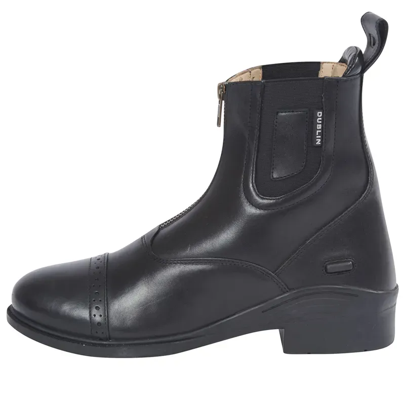Dublin Evolution Zip Front Paddock Boots - Black-1