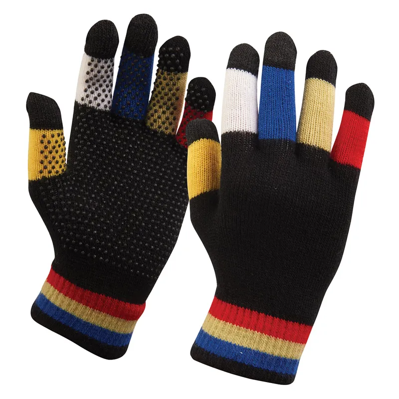 Dublin Magic Pimple Grip Adults Riding Gloves - Black Multi