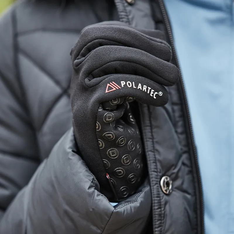 Dublin Polartec Fleece Adults Riding Gloves - Black-1