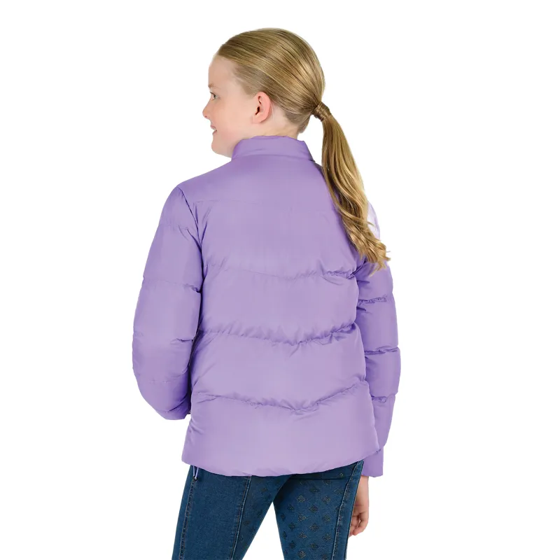 Dublin Polly Junior Everyday Puffer Jacket - Paisley Purple-3