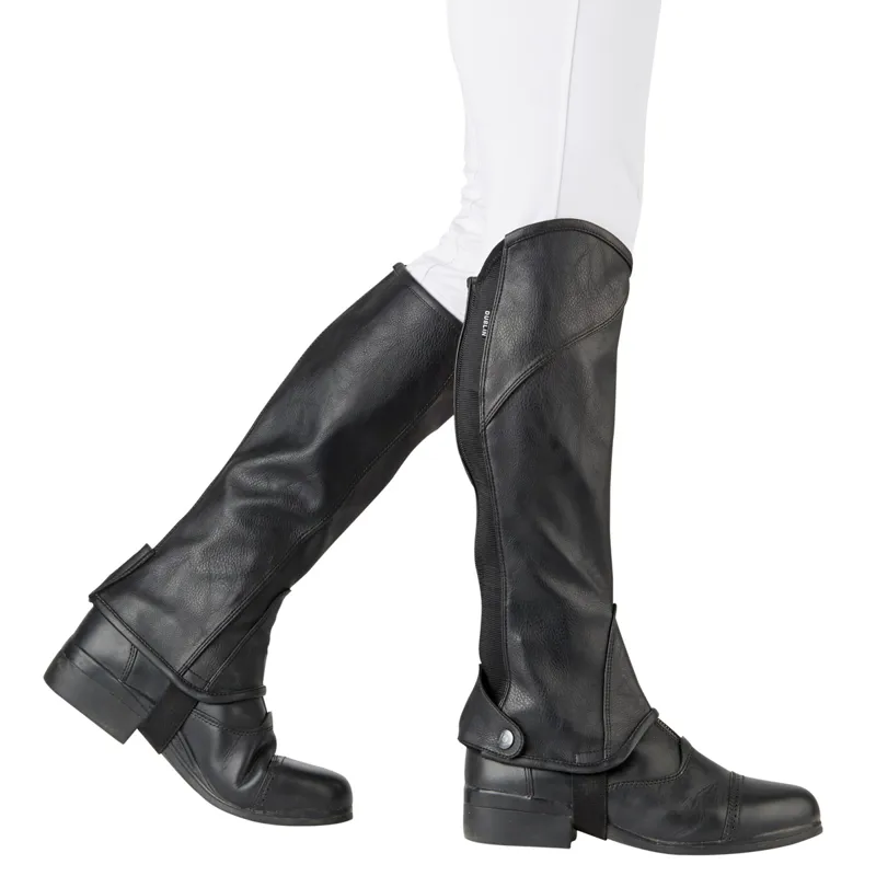Dublin Stretch Fit Half Chaps - Black