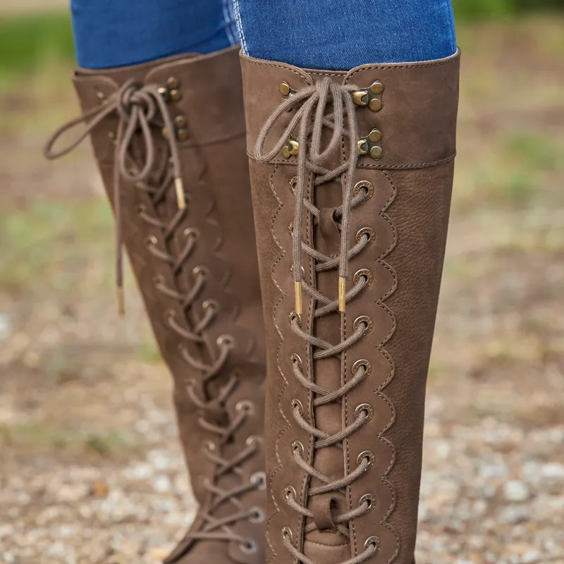 Dublin Admiral Laced Country Boots - Chocolate-2