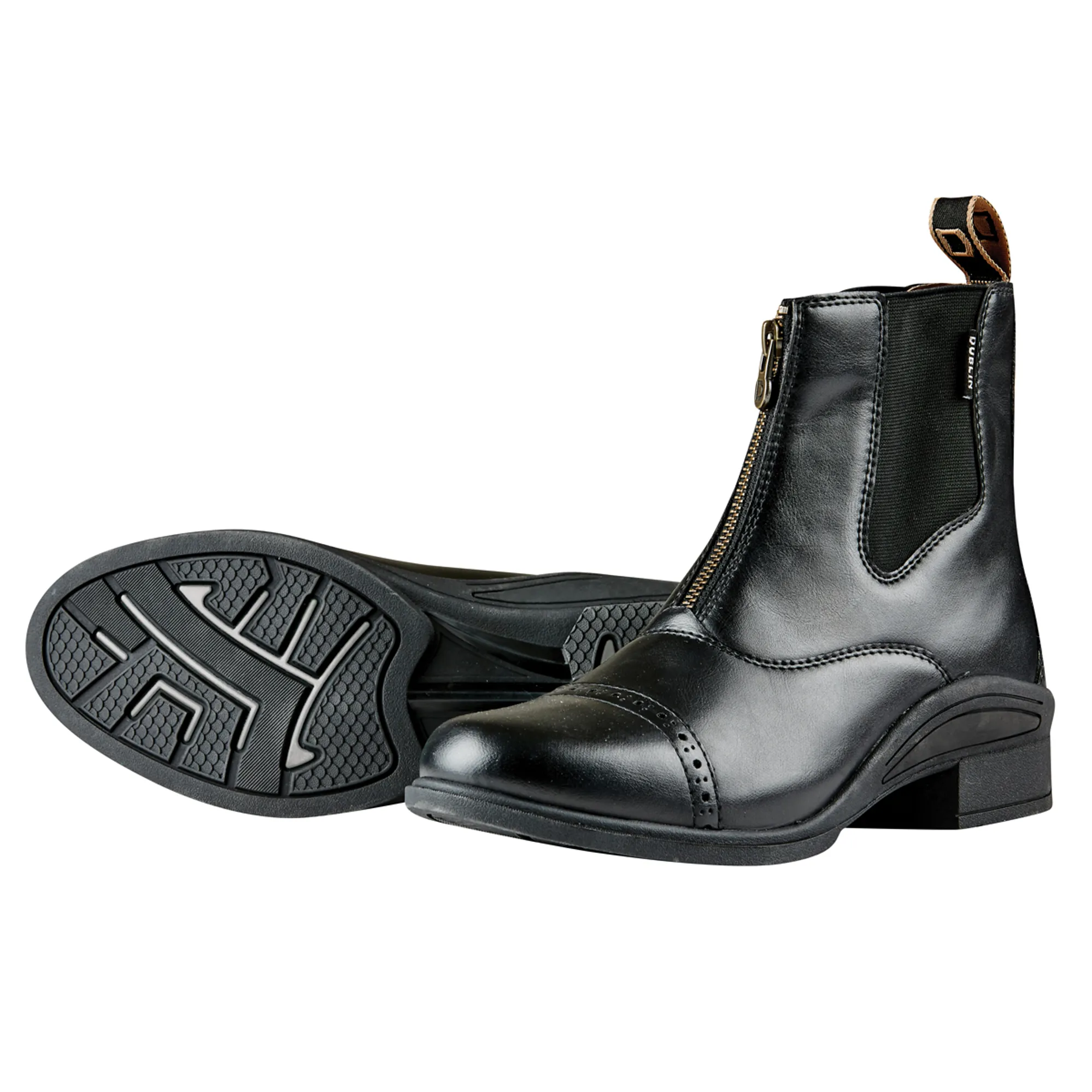 Dublin Altitude Zip Adults Paddock Boots Black - Main Image