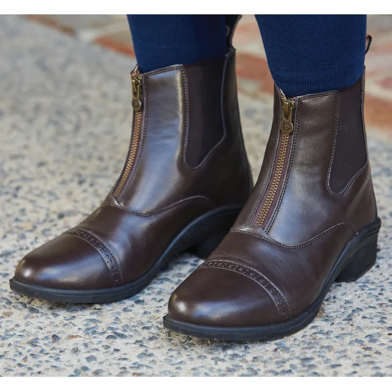 Dublin Altitude Zip Adults Paddock Boots - Brown-2