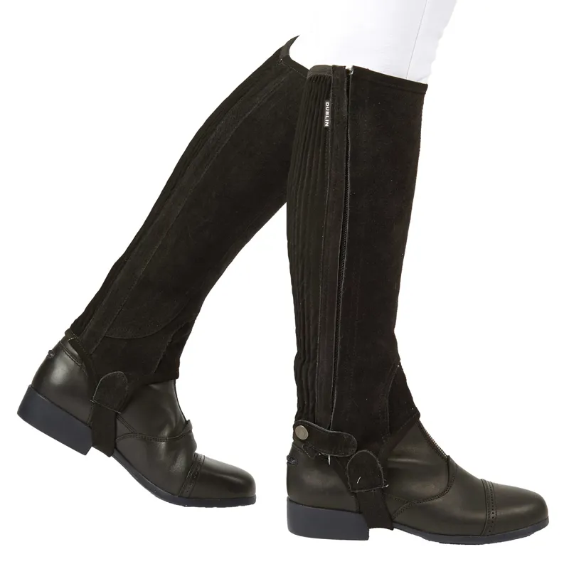 Dublin Suede Original Fit Half Chaps - Brown