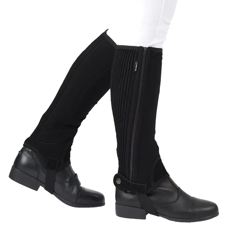 Dublin Easy-Care II Junior Half Chaps - Black