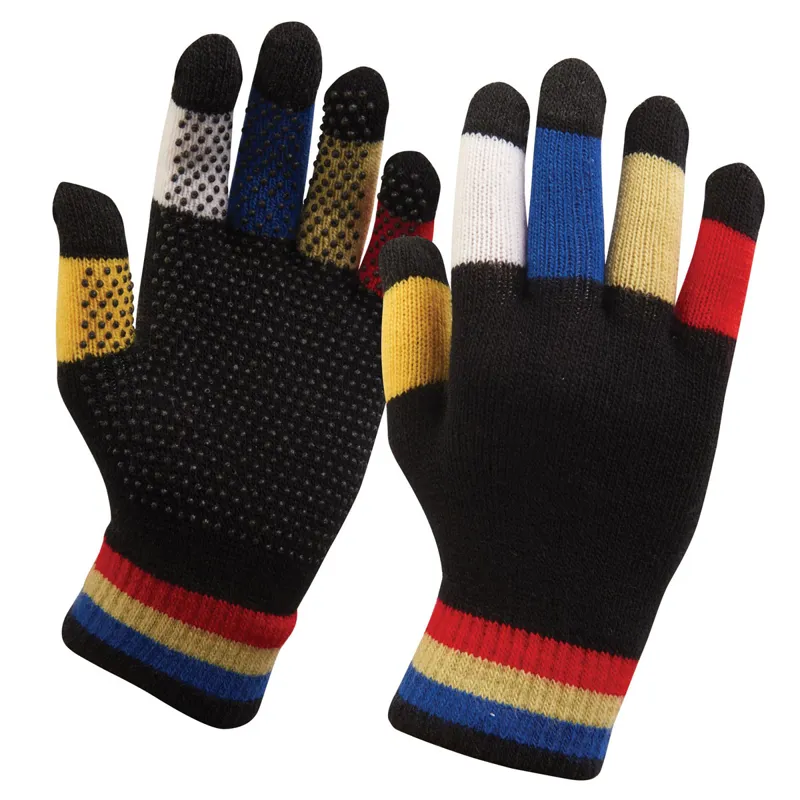 Dublin Magic Pimple Grip Junior Riding Gloves - Black Multi
