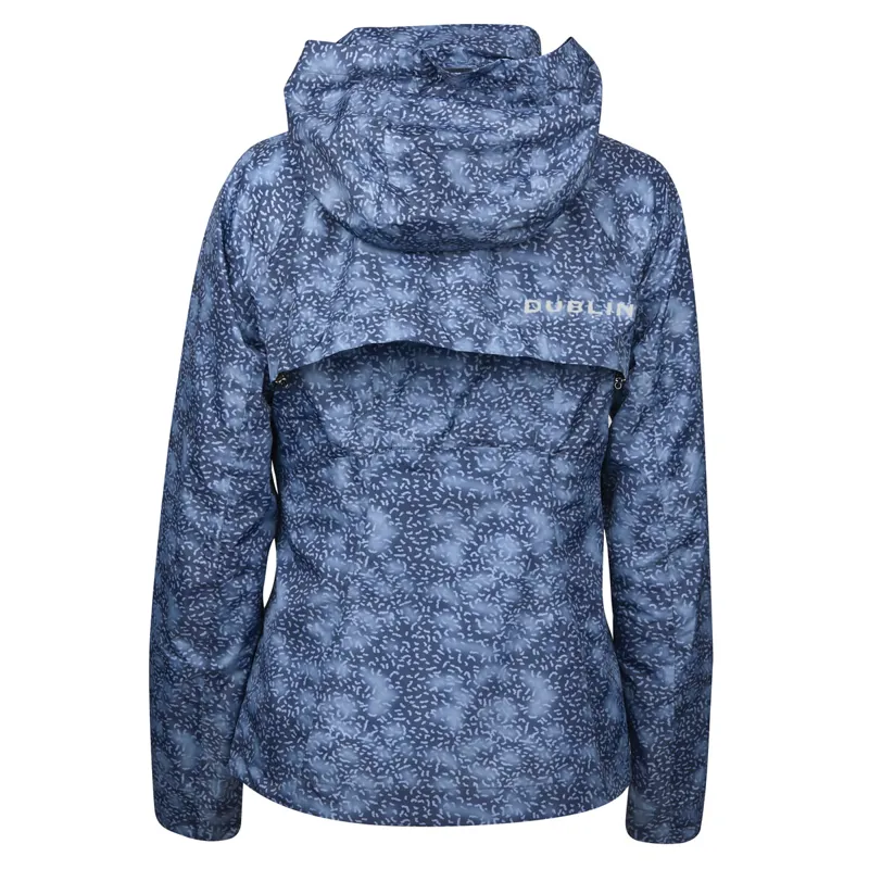 Dublin Cortina Printed Ladies Waterproof Jacket - Blueberry-1