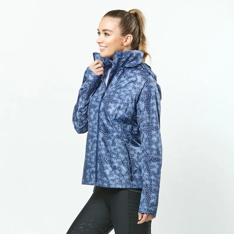 Dublin Cortina Printed Ladies Waterproof Jacket - Blueberry-7