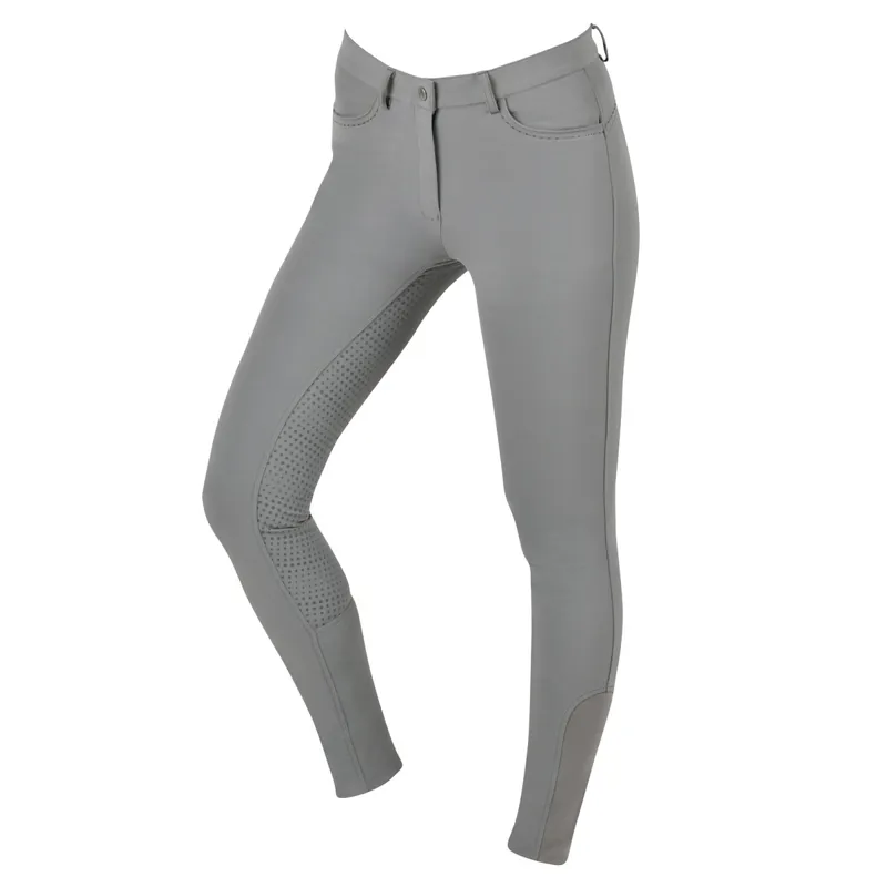 Dublin Shelby Full Grip Ladies Breeches - Latte Grey