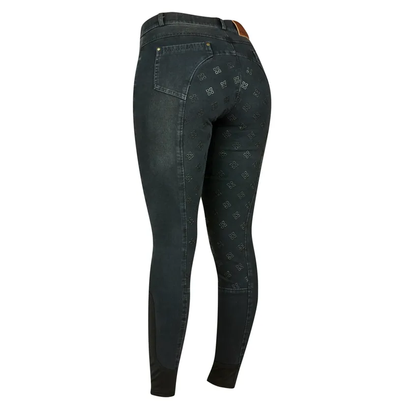 Dublin Shona Full Grip Ladies Breeches - Ash-1