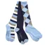 Dublin Ladies Socks 3 Pack - Navy/Sky