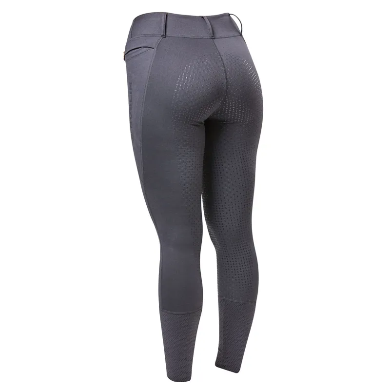 Dublin Cool It Everyday Full Grip Ladies Riding Tights - Dark Grey-1