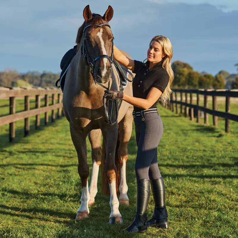 Dublin Cool It Everyday Full Grip Ladies Riding Tights - Dark Grey-5
