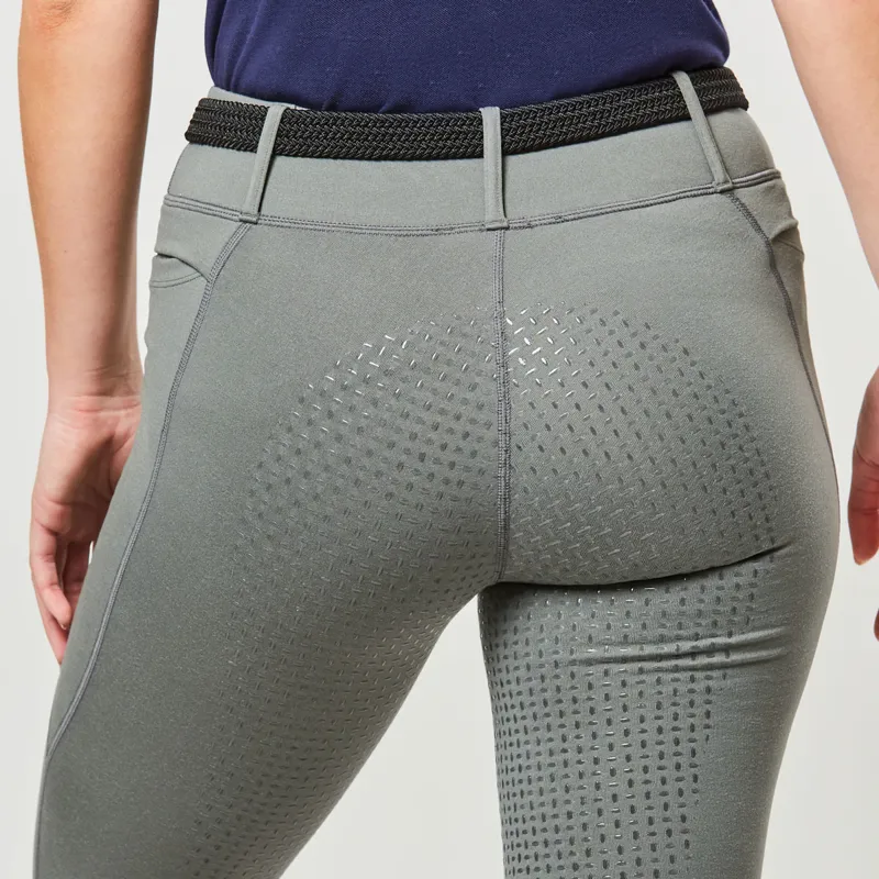 Dublin Cool It Everyday Full Grip Ladies Riding Tights - Olive-4