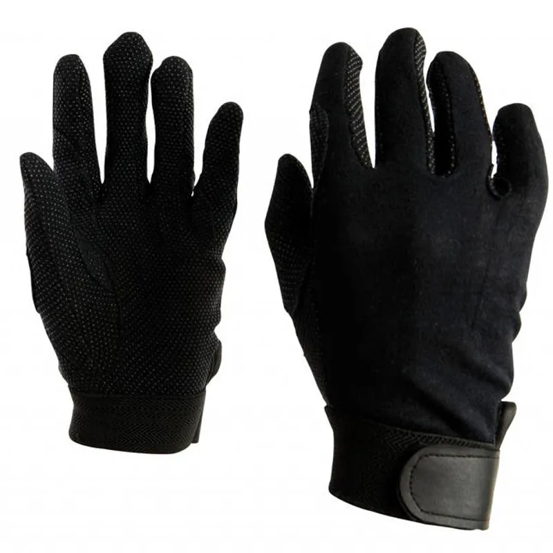Dublin Track Adults Riding Gloves - Black