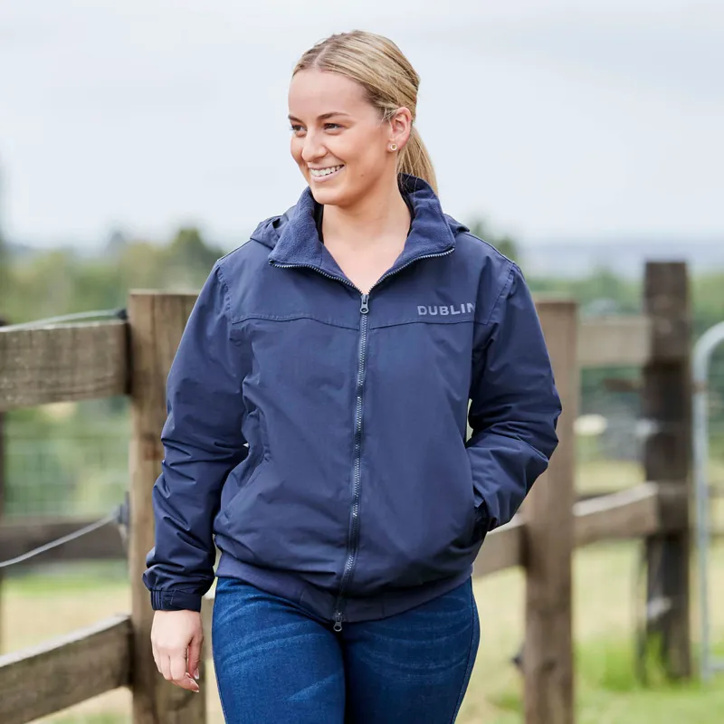 Dublin Trinity Ladies Blouson Jacket - Navy-3