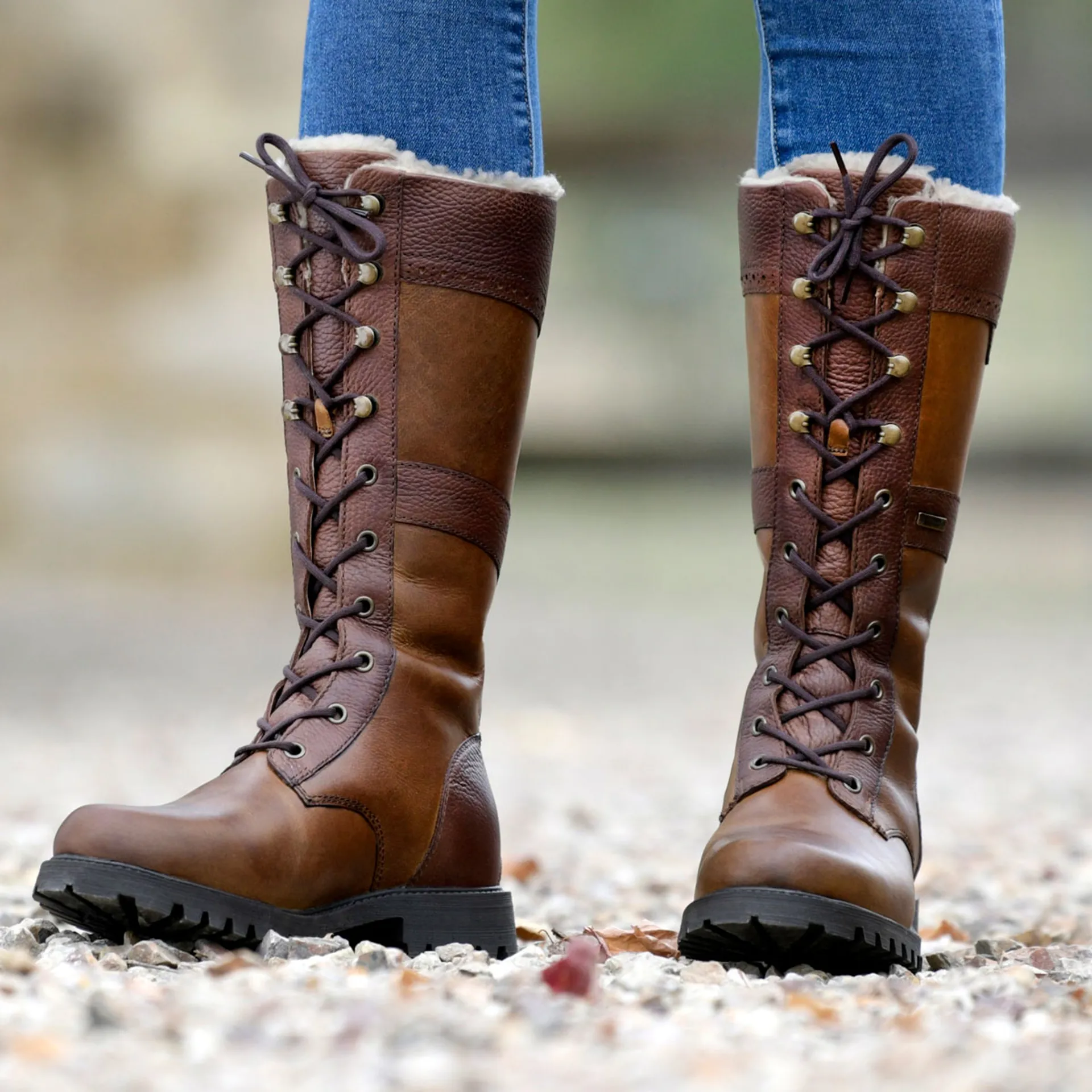 Dublin Yukon Womens Tall Country Boots Brown