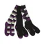 Dublin Ladies Socks 3 Pack - Black/Purple/Grey
