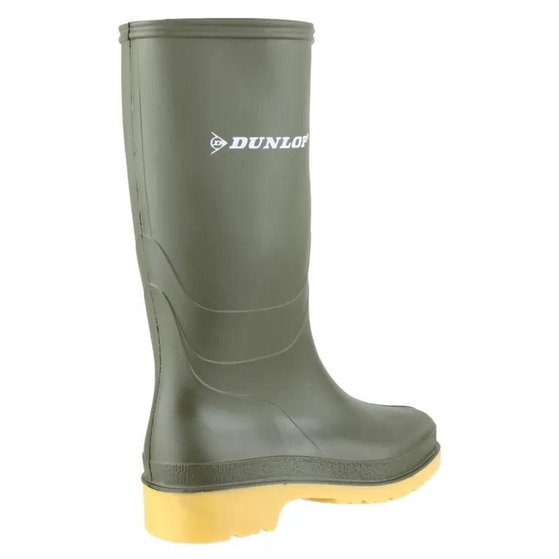 Dunlop Dulls Junior Wellington Boots - Green-1