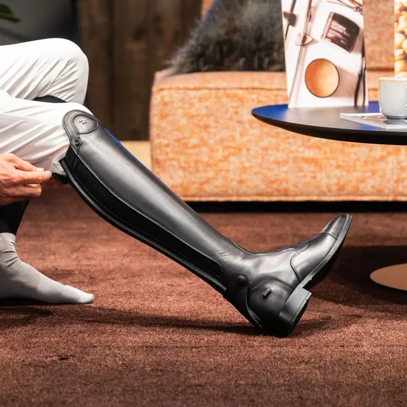 Dy'on Unlaced Tall Riding Boots - Medium Calf - Black-3