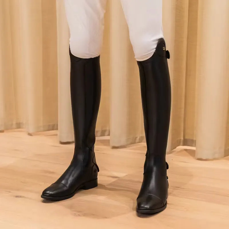 Dy'on Unlaced Tall Riding Boots - Small Calf - Black-7