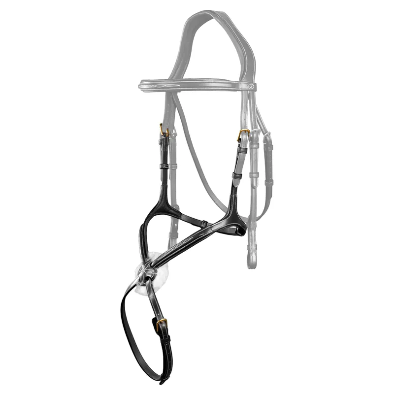 Dy'on D Collection Figure 8 Noseband - Black