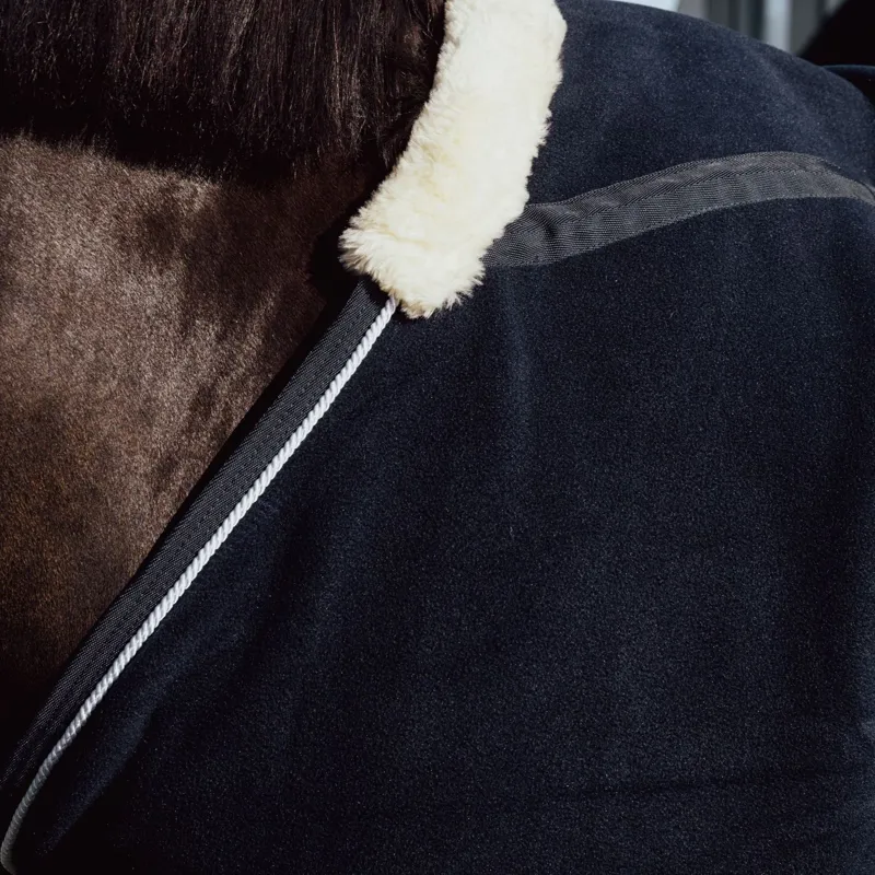 Dy'on Heavy Fleece Rug - Navy-3