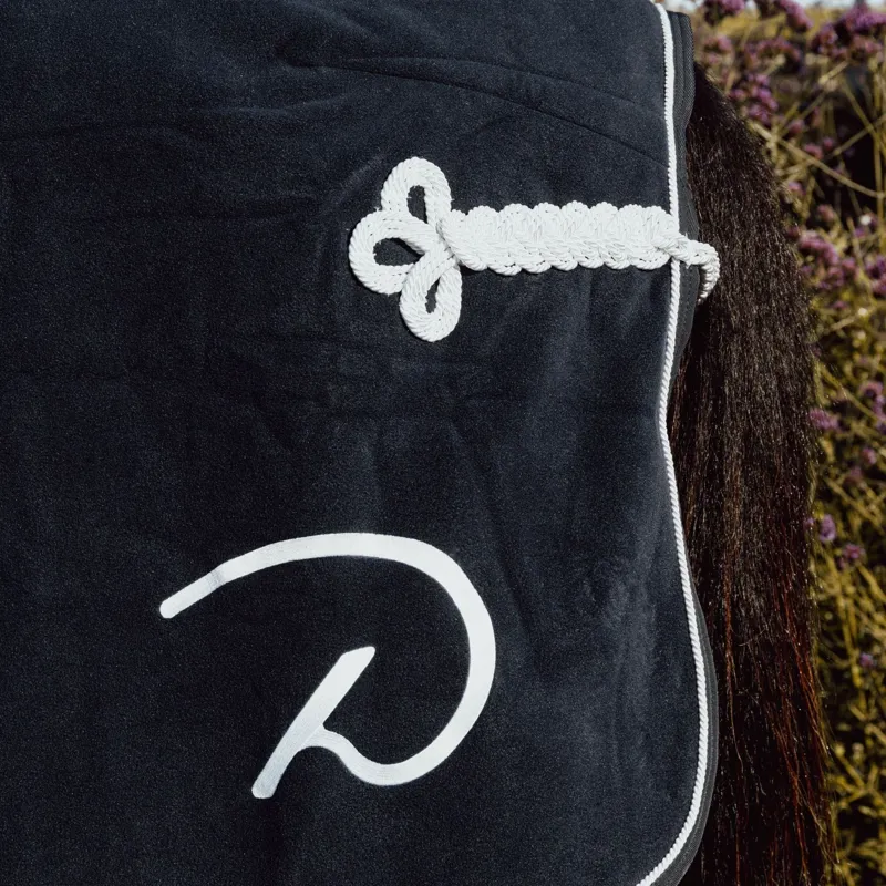 Dy'on Heavy Fleece Rug - Navy-4