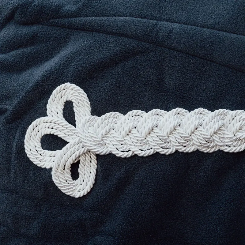 Dy'on Heavy Fleece Rug - Navy-7