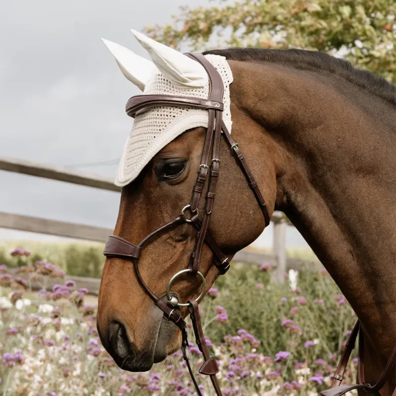 Dy'on Hybrid Anatomical Leather Noseband Bridle - Brown-2