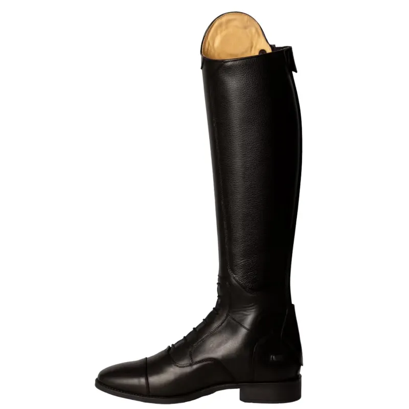 Dyon Laced Tall Riding Boots - X-Small Calf - Black-3