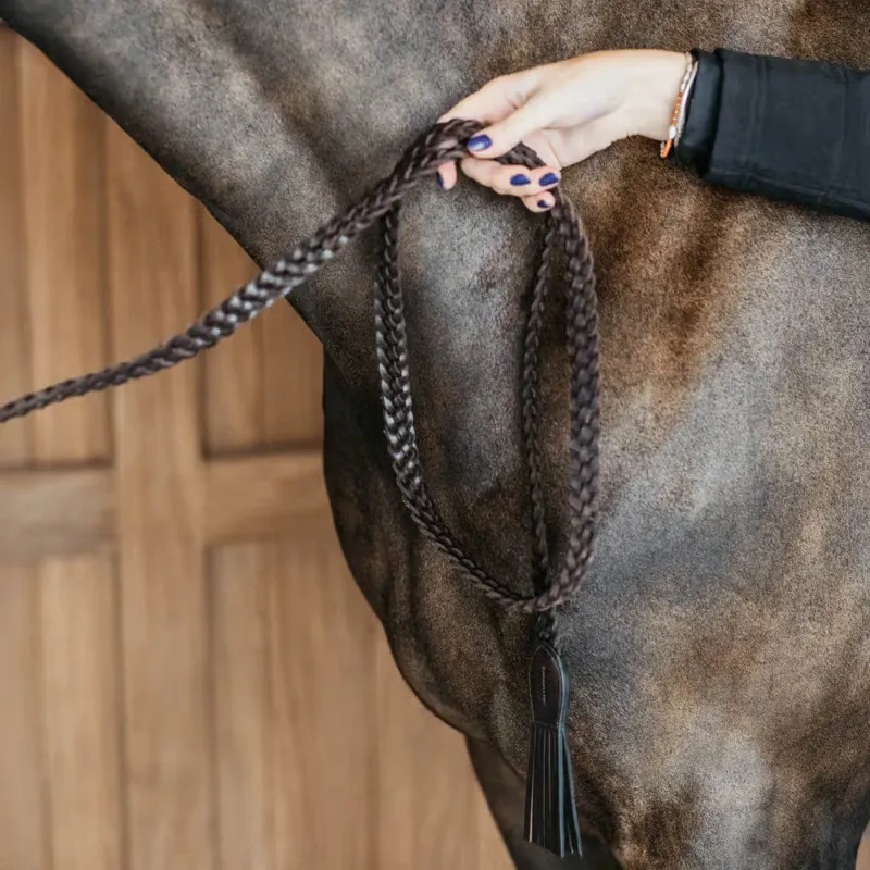 Dy'on Plaited Lead Rope - Brown-2