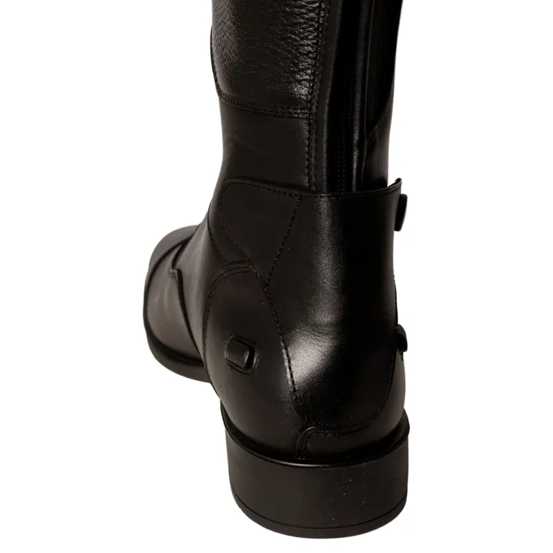 Dyon Laced Tall Riding Boots - Small Calf - Black-6
