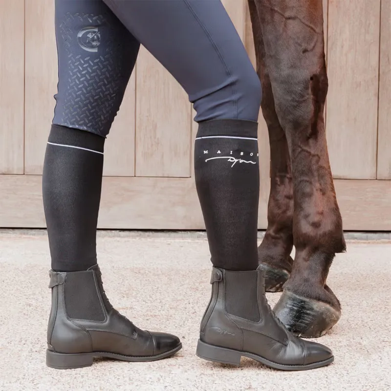 Dy'On Unisex Riding Socks 3 Pack - Black-2