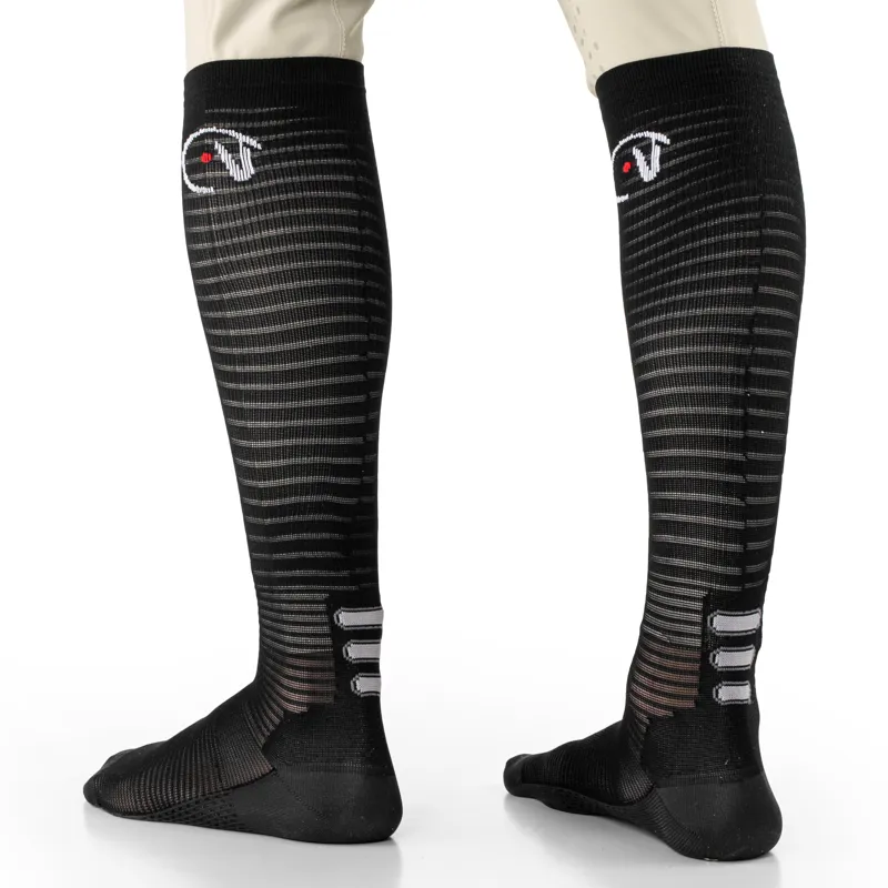 EGO7 AIR Unisex Tall Riding Socks - Black-1