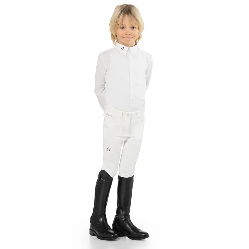 EGO7 EJ Junior Jumping Breeches - White-5