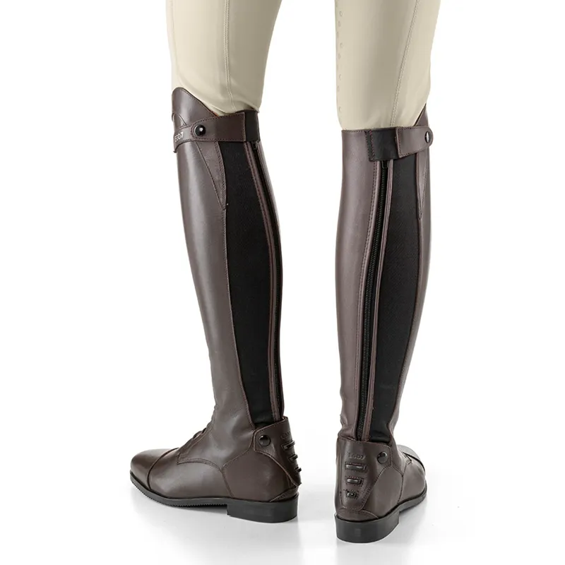 EGO7 Orion Laced Tall Riding Boots - Medium Calf - Brown-5