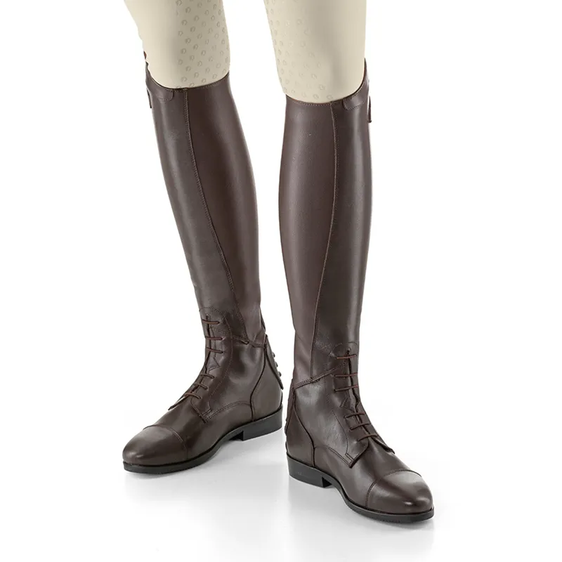 EGO7 Orion Laced Tall Riding Boots - Small Calf - Brown-3