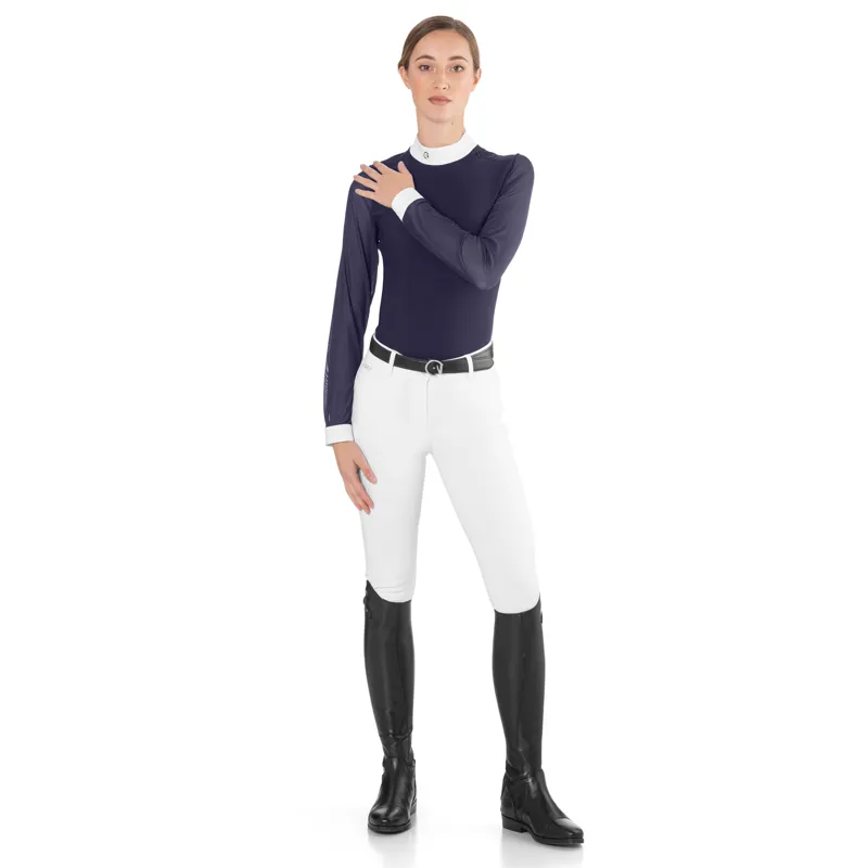 EGO7 Rita Ladies Long Sleeve Show Shirt - Navy-2