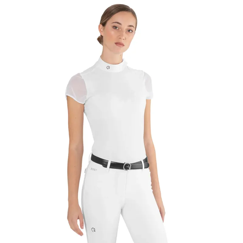 EGO7 Rita Ladies Short Sleeve Show Shirt - White