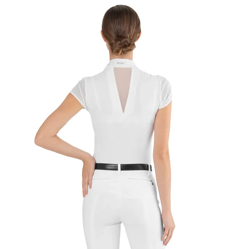 EGO7 Rita Ladies Short Sleeve Show Shirt - White-1