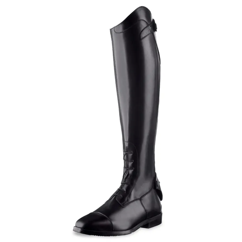 EGO7 Orion Laced Tall Riding Boots - Medium Calf - Black