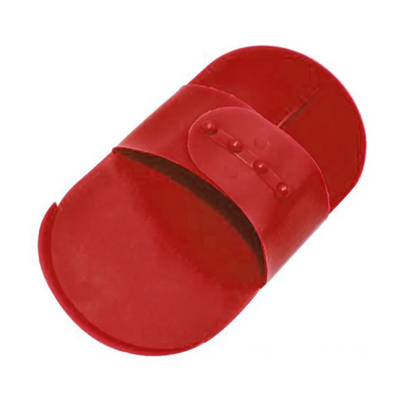 Hippo Tonic Plastic Small Curry Comb - Red