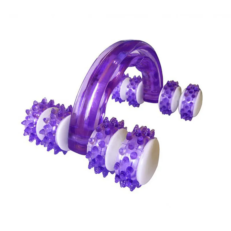 Hippo-Tonic Massaging Grip Equine Groomer - Purple