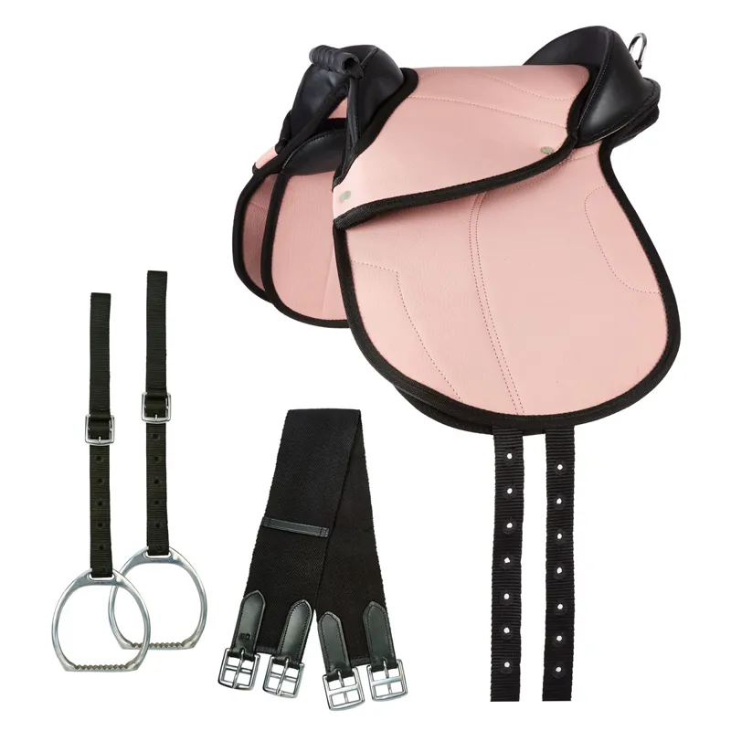 Elico Junior Cub Saddle Set - Pink