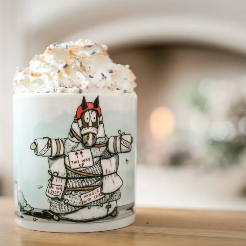 Emily Cole Fine Bone China Mug - Desperate Times-2