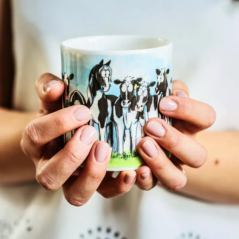 Emily Cole Fine Bone China Mug - Cow Pony