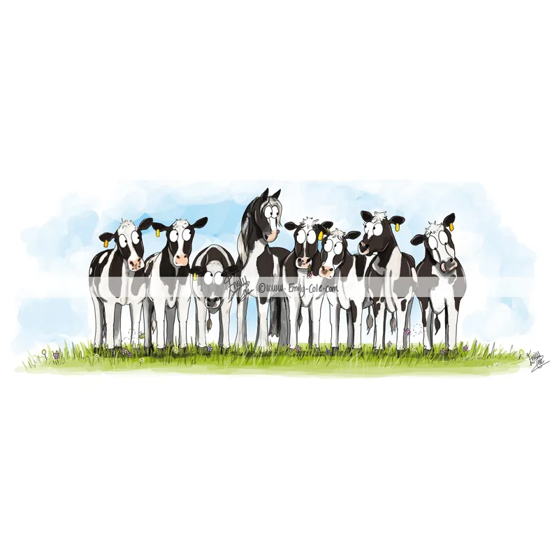 Emily Cole Fine Bone China Mug - Cow Pony-1